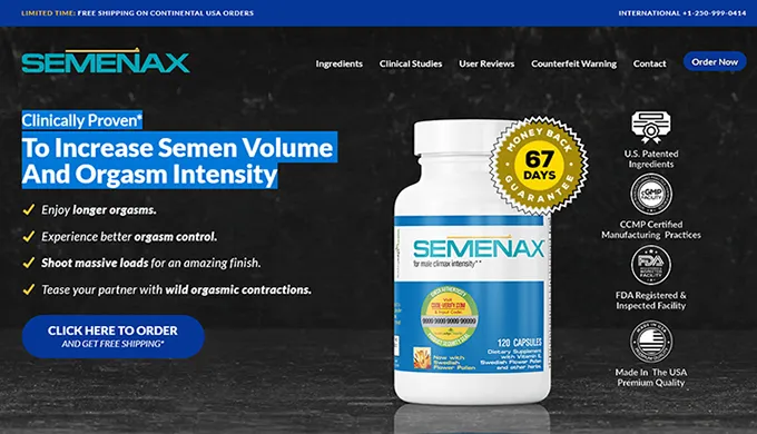 Semenax Canada Official Website